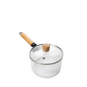 Single hand soup pot High boron glass cooking pot (16 cm diameter)