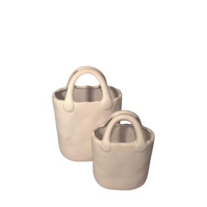 White (Ceramic) Flower vase 10.7 inches