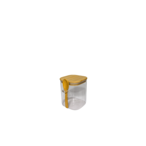 Glass Canister with spoon 10x12cm
