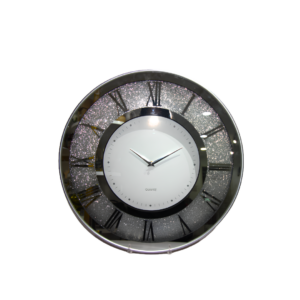 Wall clock silver