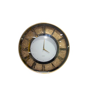 Wall clock gold