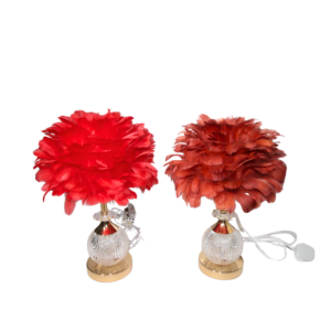 LIT-08 BEDSIDE LAMP MIX COLORS FEATHER(1X24)