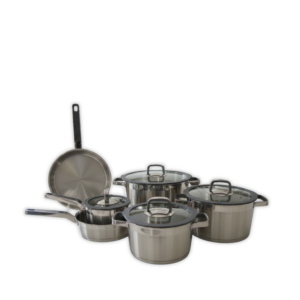 10 PCS COOKWARE SET PANDA SERIES STEEL COLOR P-1200