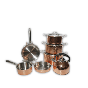 12PCS COOKWARE SET PRESTIGE SERIES STEEL COLOR P-1190