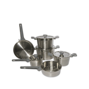 10 PCS COOKWARE SET POLO SERIES STEEL COLOR P-1210