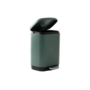 PEDAL DUSTBIN S/STEEL MATT GREEN 12L