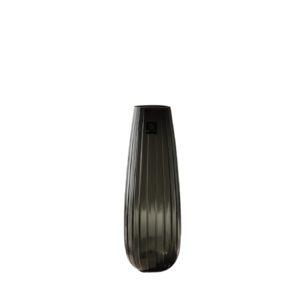 GREY VASE RIBBED